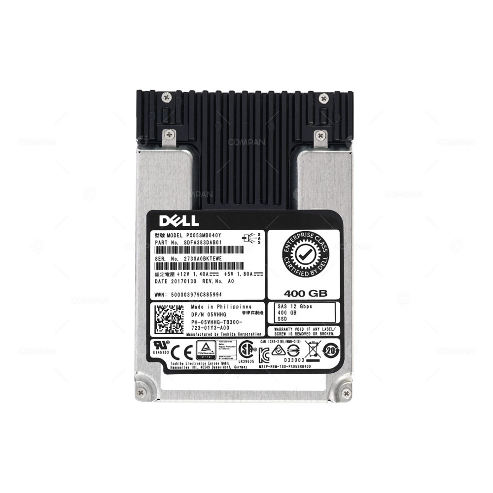 5VHHG-NO-CADDY DELL SSD 400GB SAS 12G 2.5" SFF HOT-SWAP